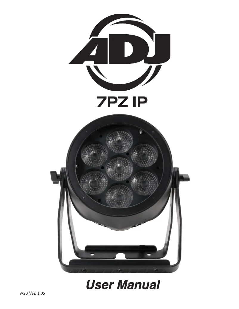 First page image of the manual for 7PZ IP