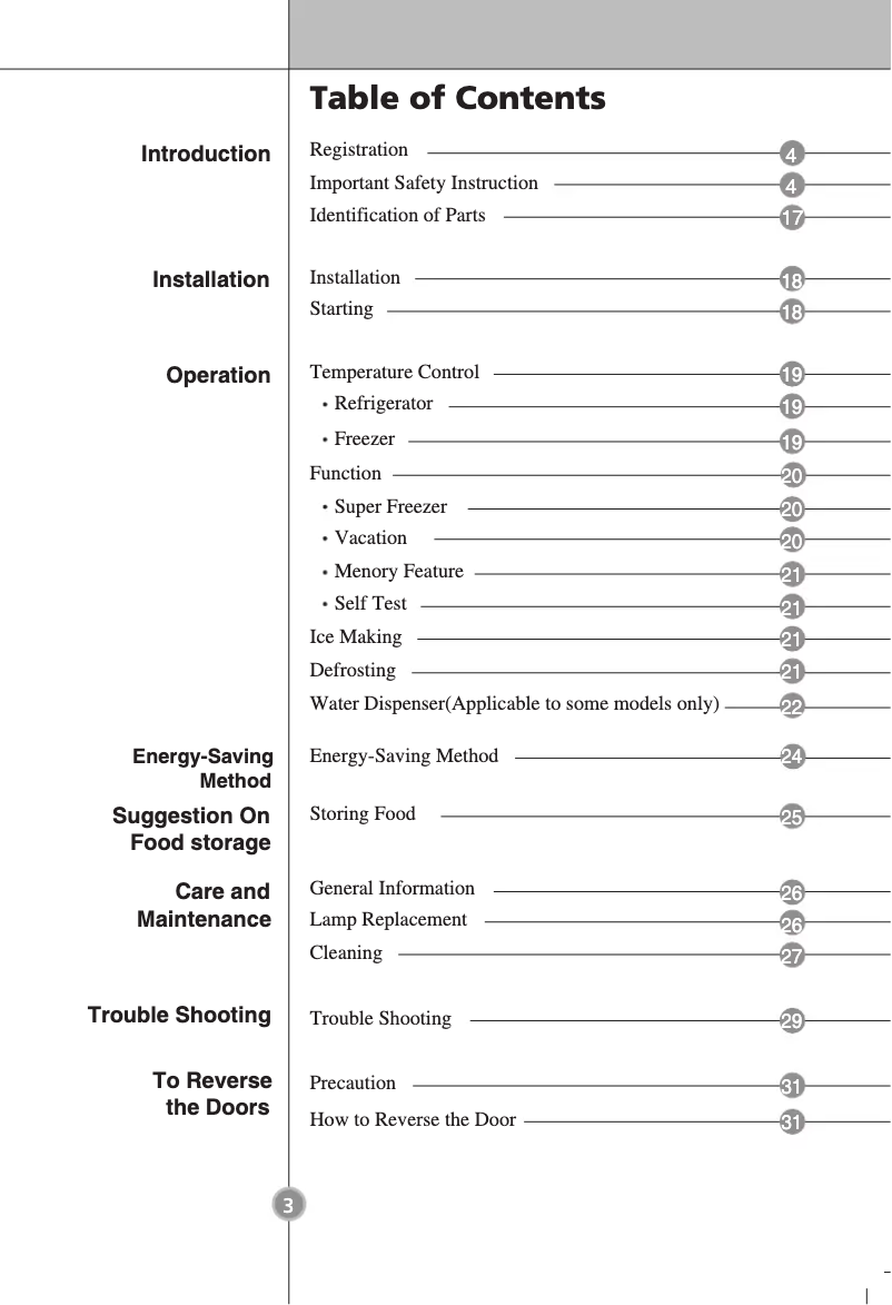 Page 1 of the manual User Manual LG GC-B439PECW