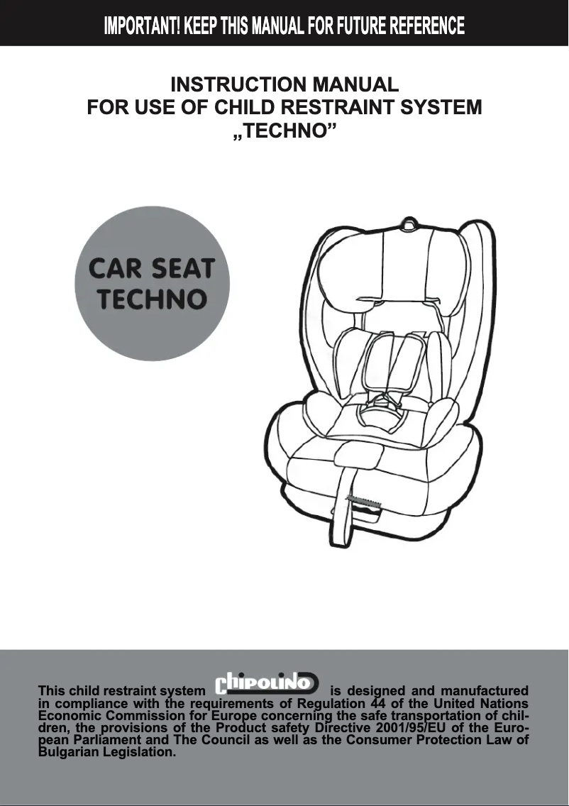 Page 1 of the manual User Manual Chipolino Techno
