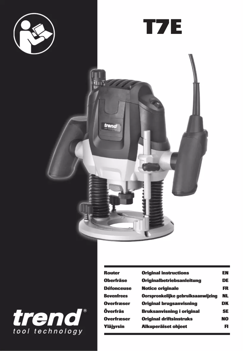 First page image of the manual for T7E