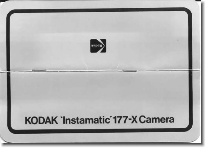 First page image of the manual for Instamatic 177-X