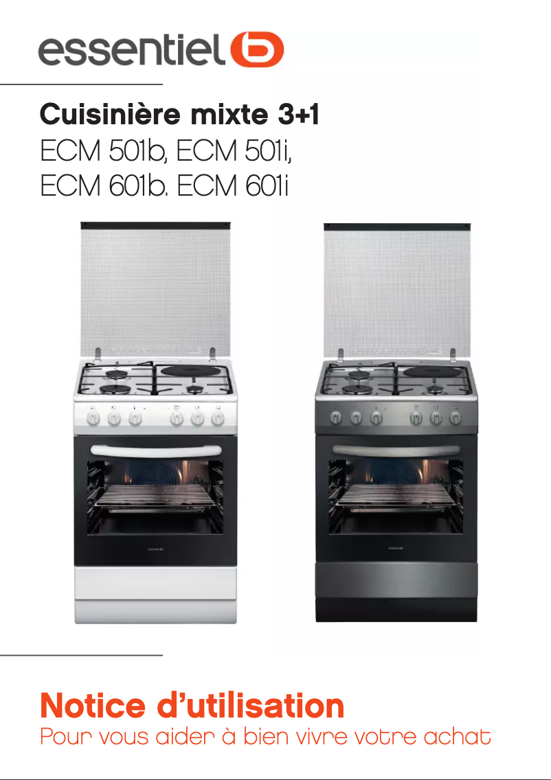 First page image of the manual for ECM 601i