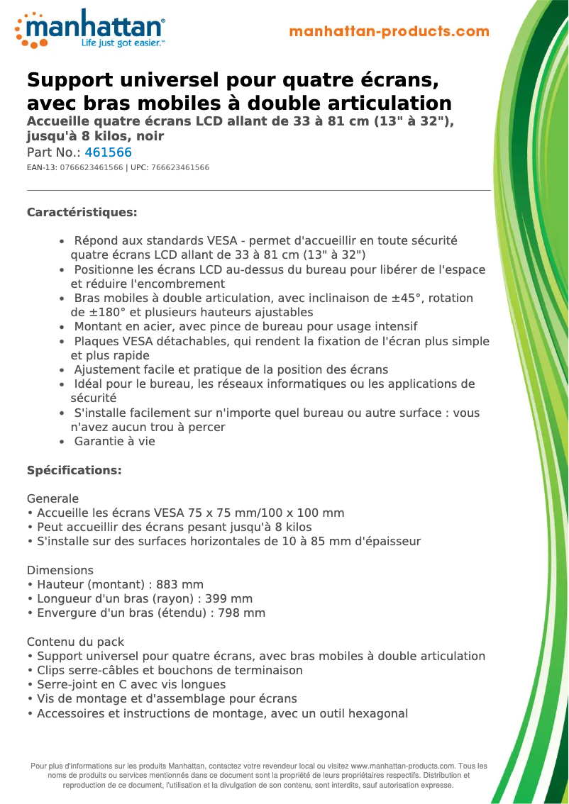 Image de la première page du manuel de l'appareil 461566