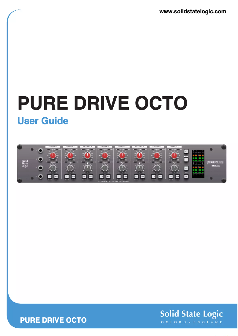 First page image of the manual for PURE DRIVE OCTO