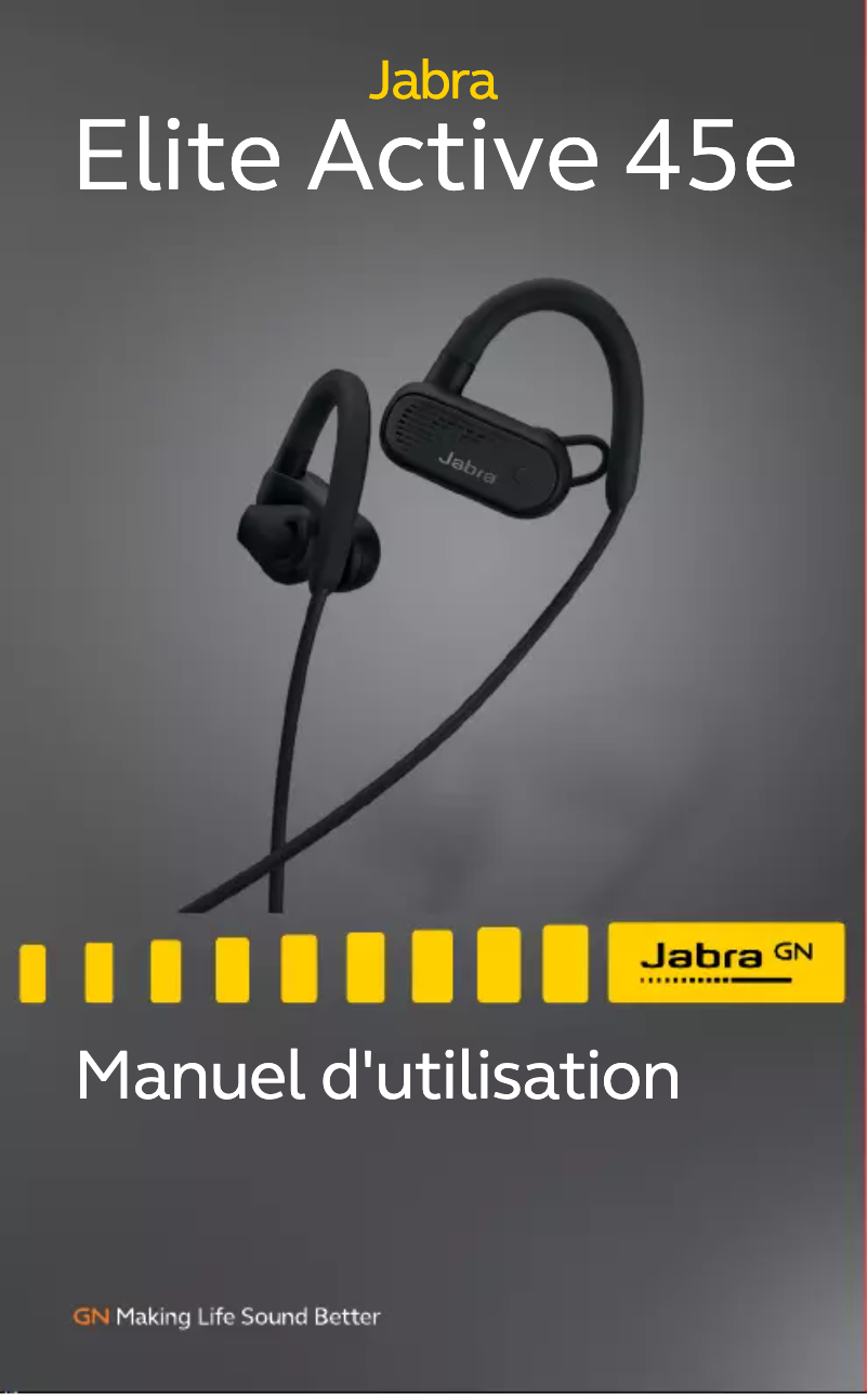 Page 1 of the manual User Manual Jabra Elite Active 45e