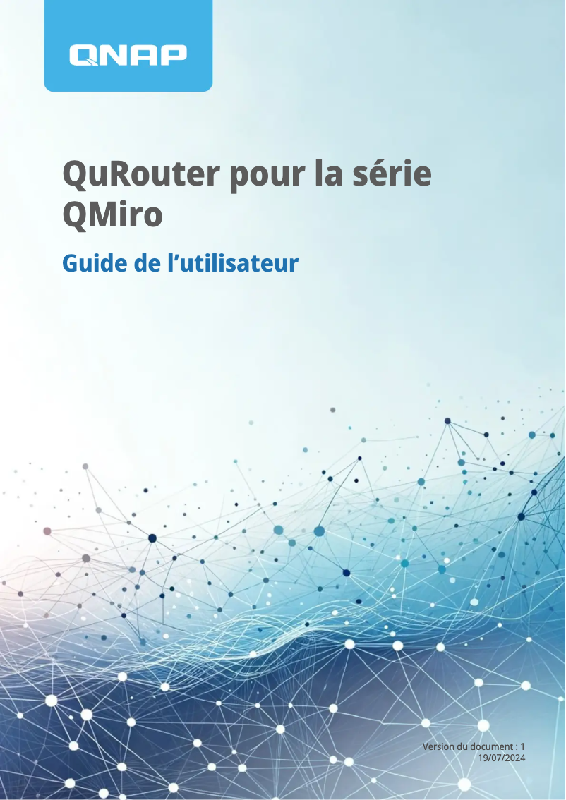 First page image of the manual for QMiro-201W