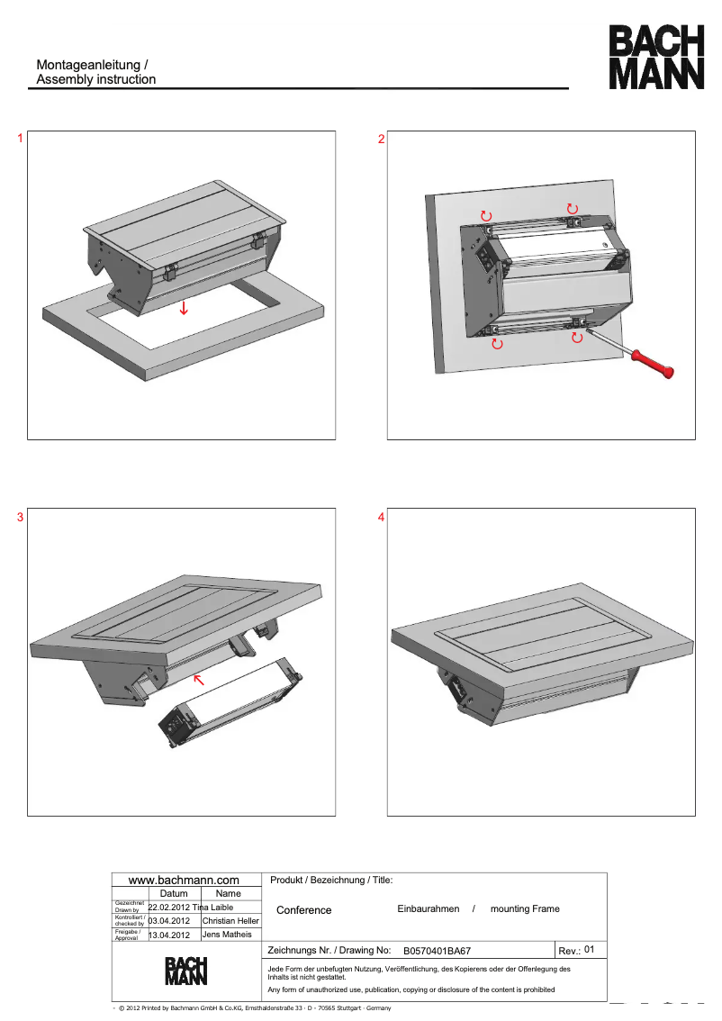 First page image of the manual for CONFERENCE