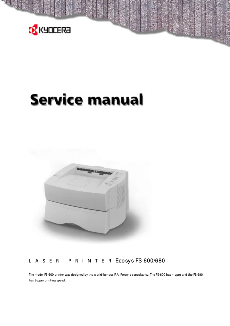 Page 1 of the manual User Manual Kyocera Ecosys FS-680