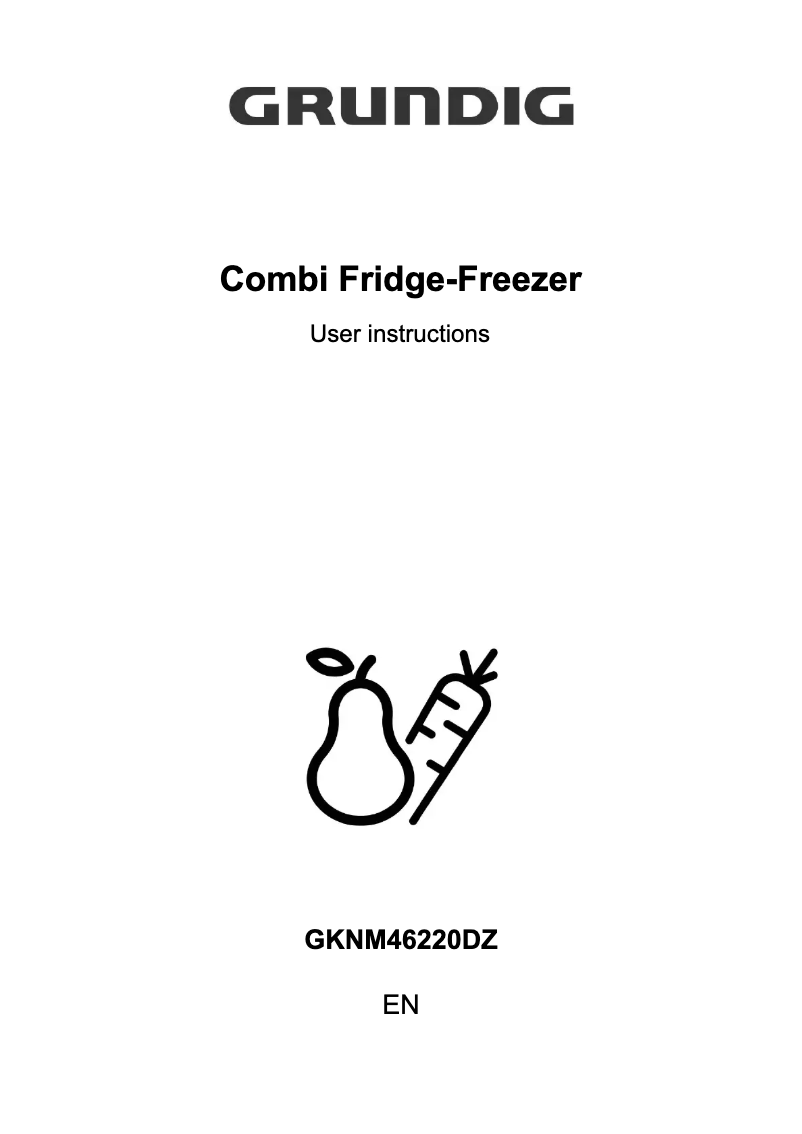 First page image of the manual for GKNM46220DZ