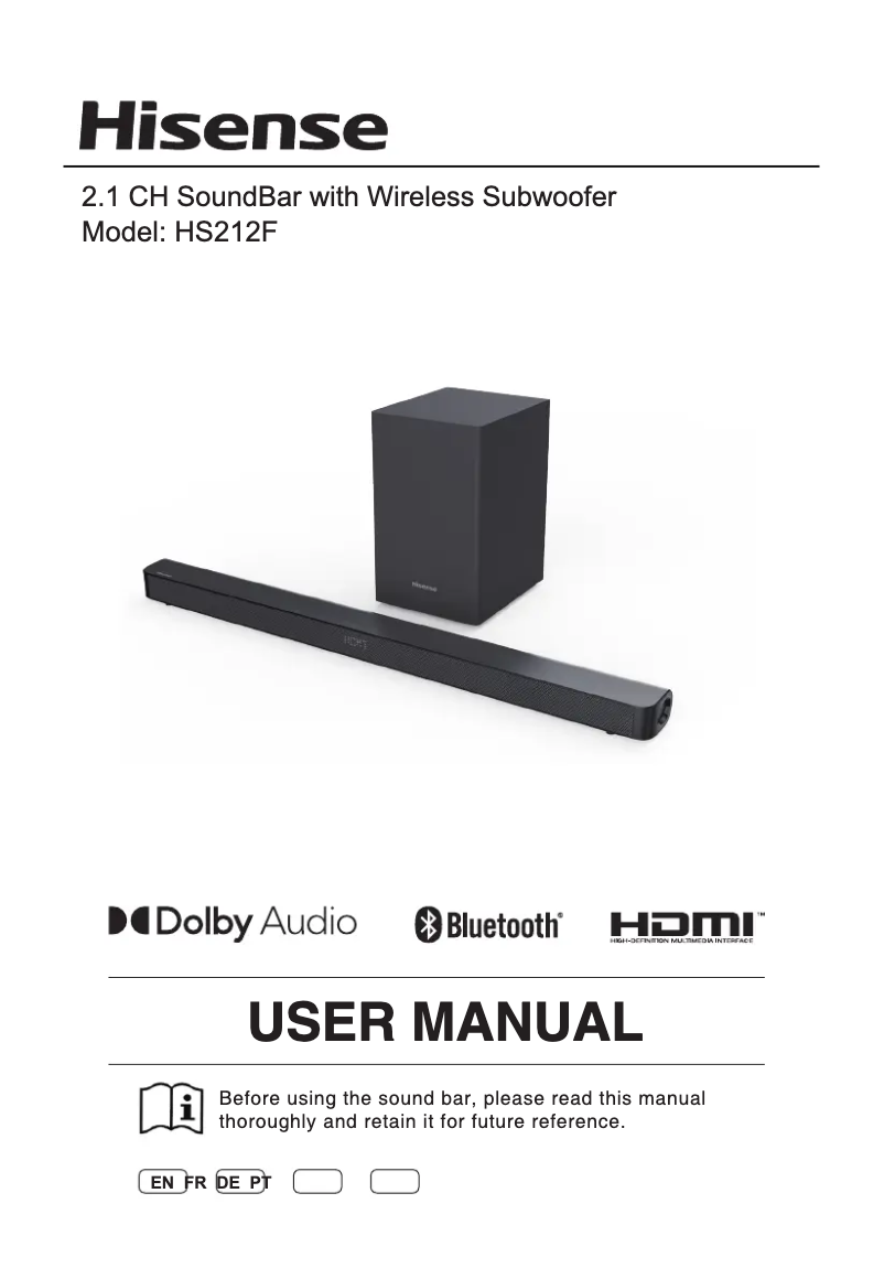 Page 1 of the manual User Manual Hisense HS212F