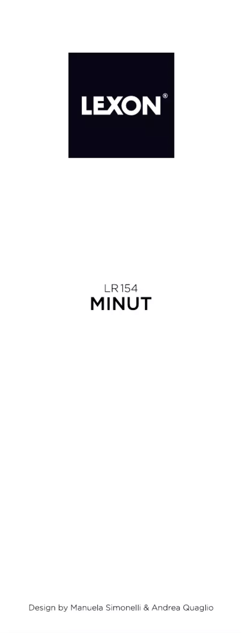 First page image of the manual for Minut