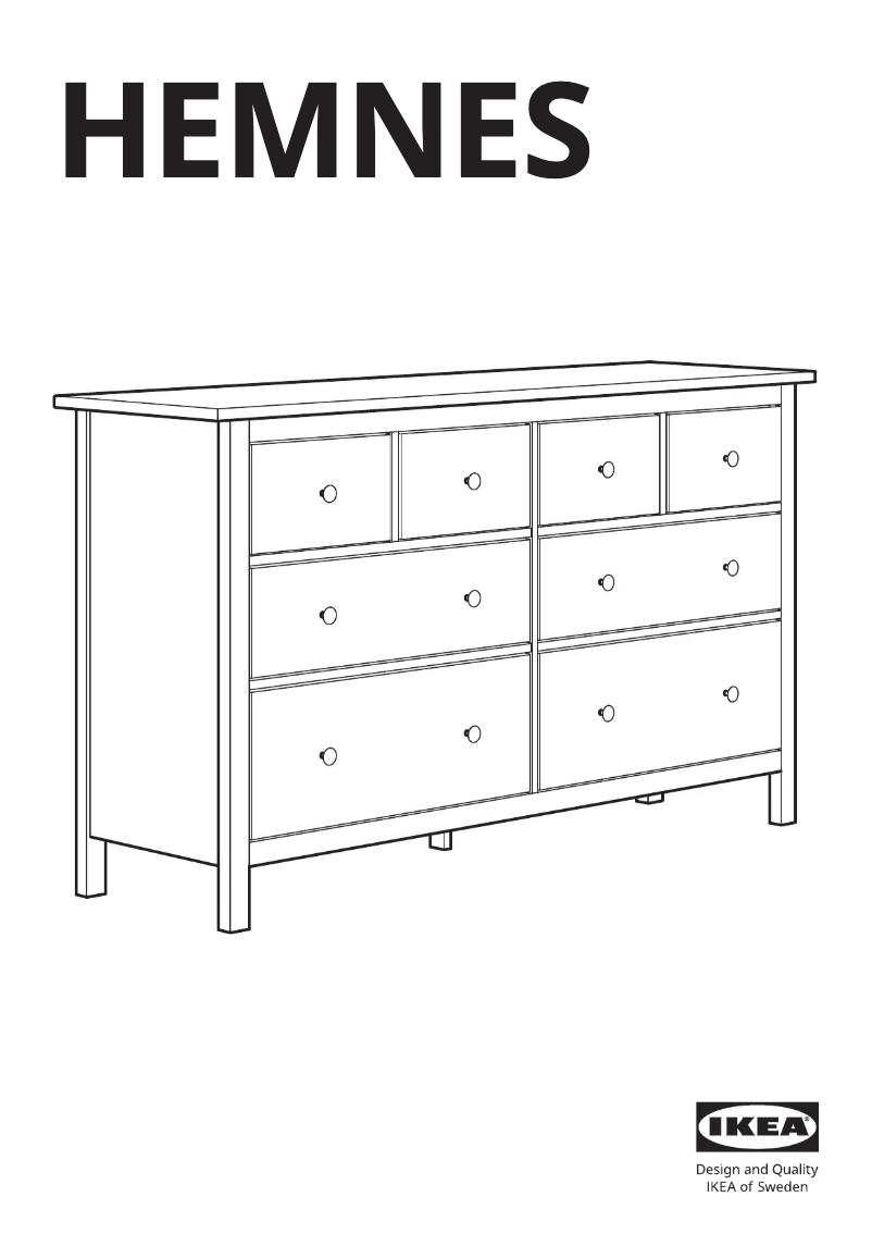 Page 1 of the manual User Manual Ikea HEMNES 705.470.87