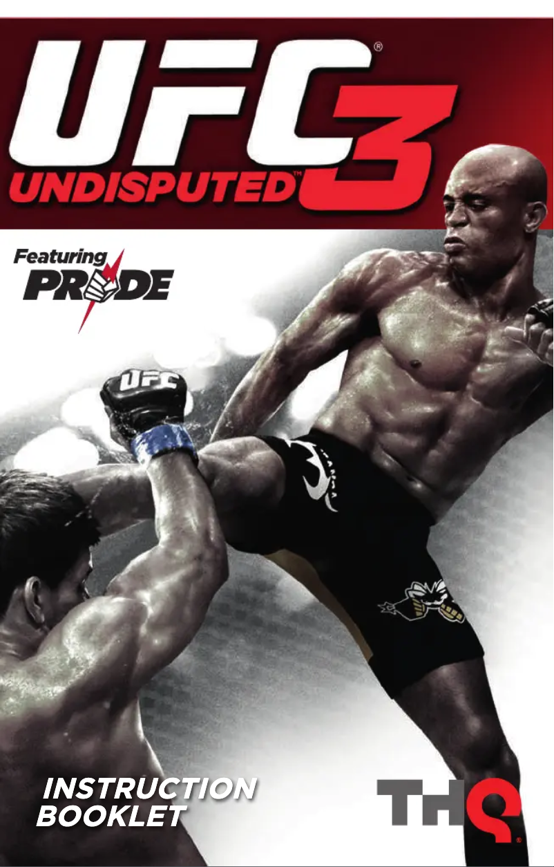 Image de la première page du manuel de l'appareil UFC 3 - Undisputed (Playstation 3)