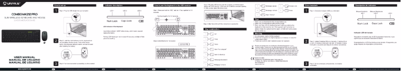 Page 1 of the manual User Manual UNYKAch Combo MK288 Pro
