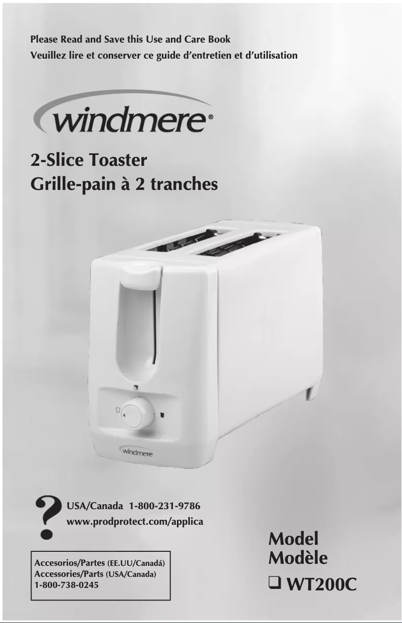 First page image of the manual for WT200C