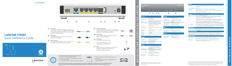Page 1 of the manual User Manual Lancom 1790EF