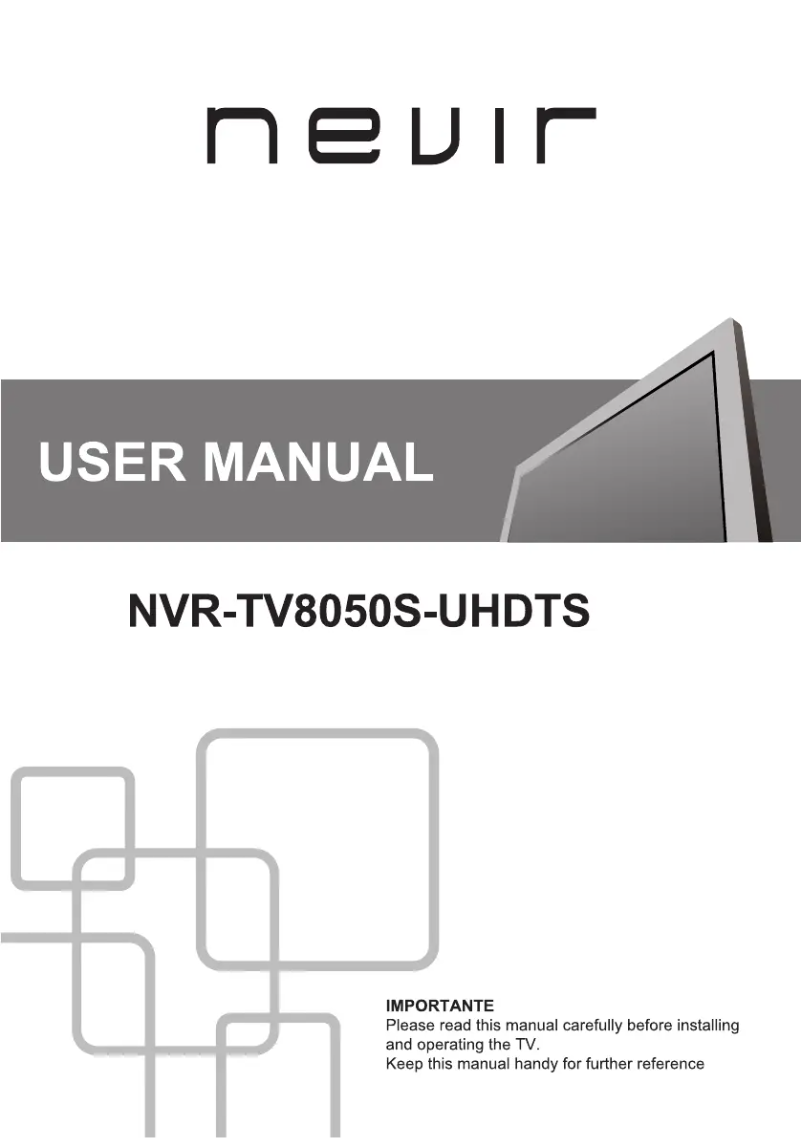 First page image of the manual for NVR-TV8050S-UHDTS