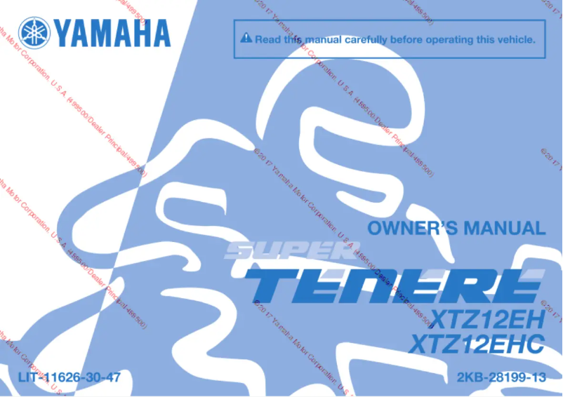 First page image of the manual for Super Ténéré ES (2017)