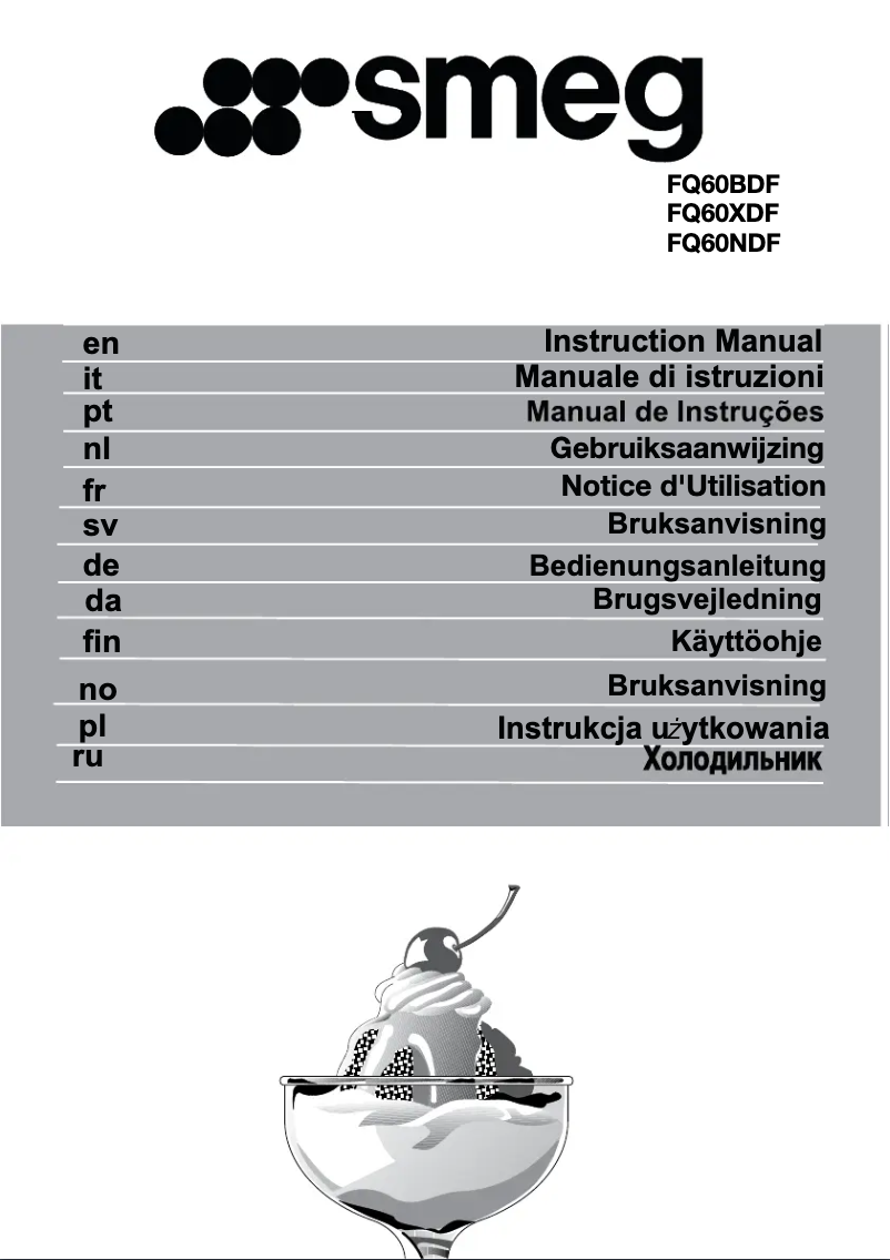 Page 1 of the manual Brochure Smeg FQ60XDF