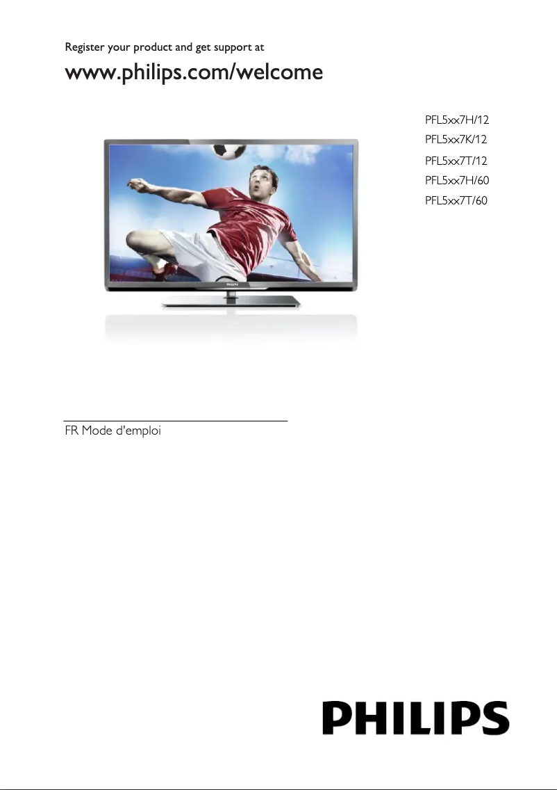 First page image of the manual for 40PFL5007K