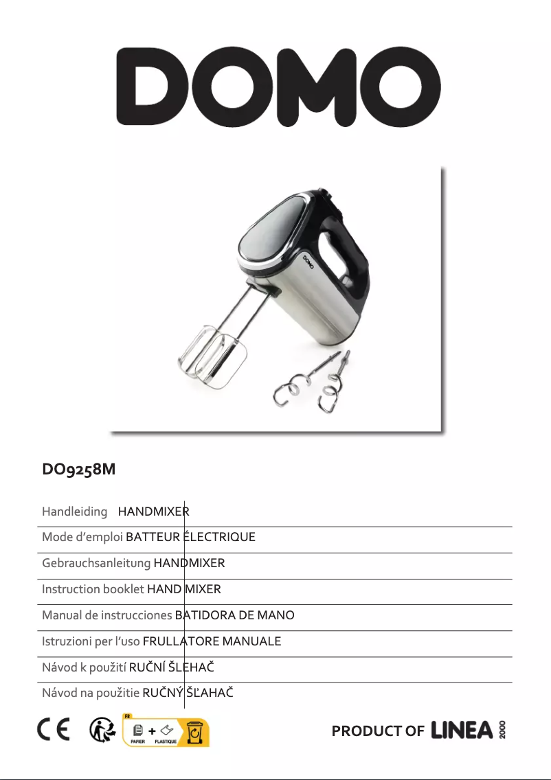 Page 1 of the manual User Manual Domo DO9258M