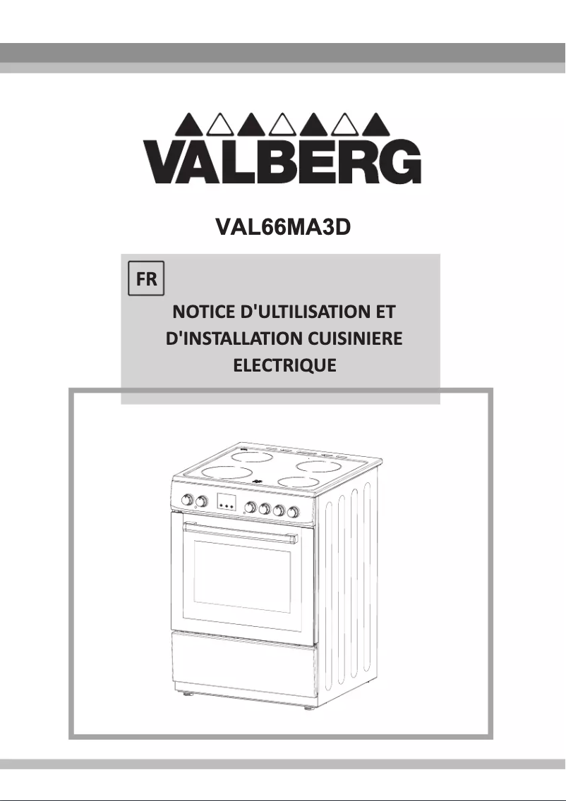 First page image of the manual for VAL66MA3D