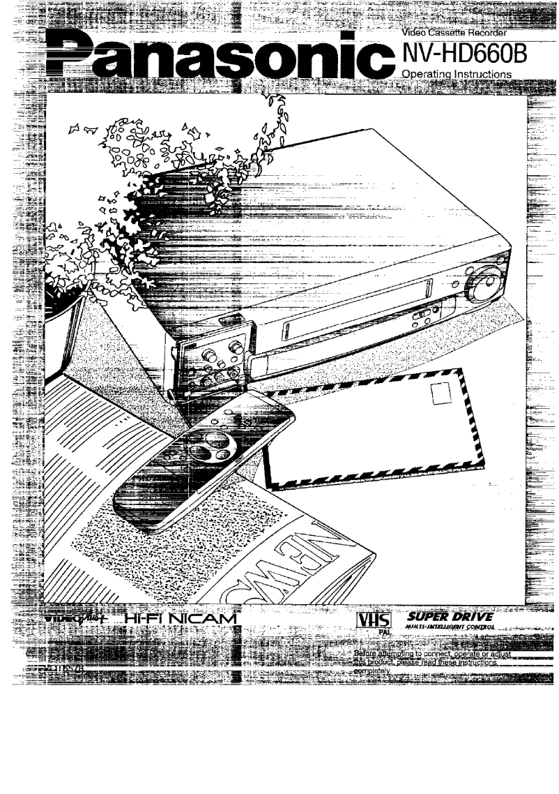 First page image of the manual for NV-HD660B