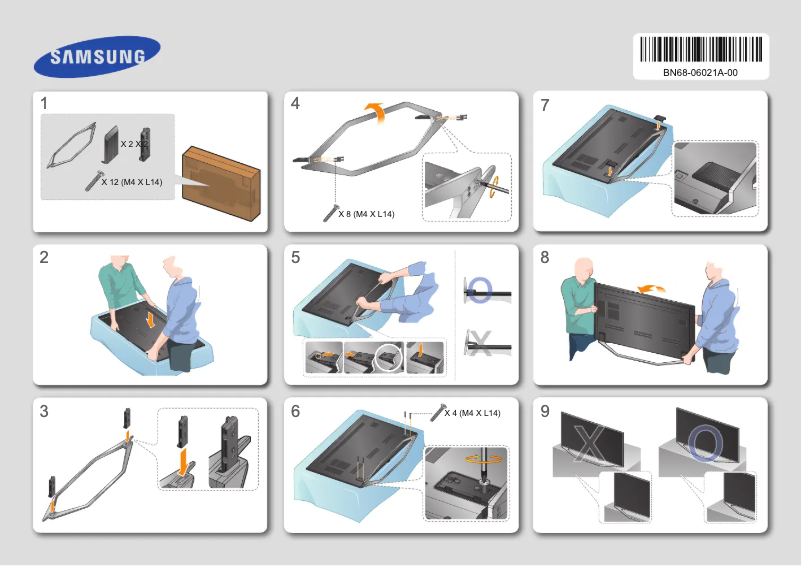 First page image of the manual for UE46H7000ST