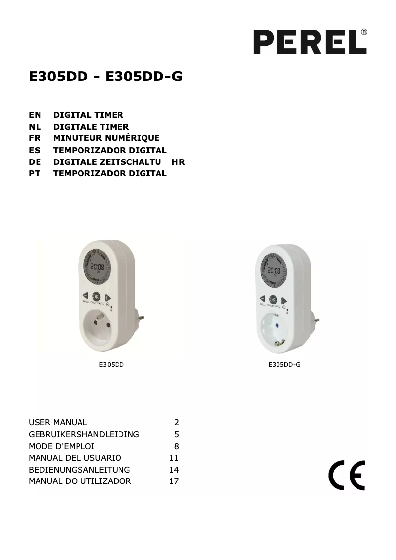 First page image of the manual for E305DD-G