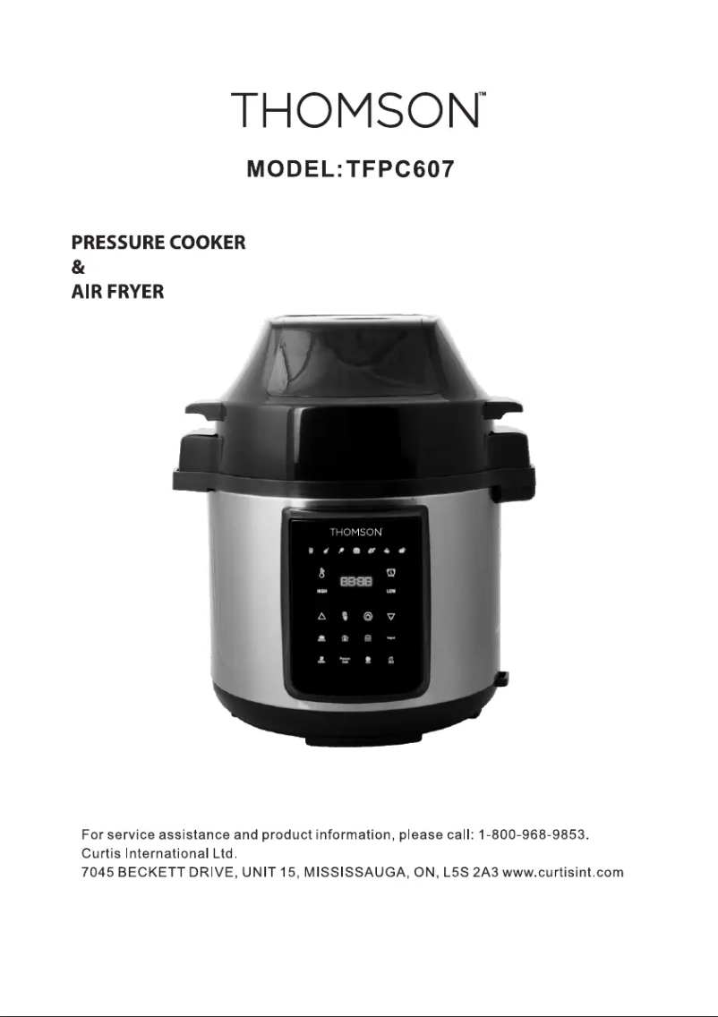 Page 1 of the manual User Manual Thomson TFPC607