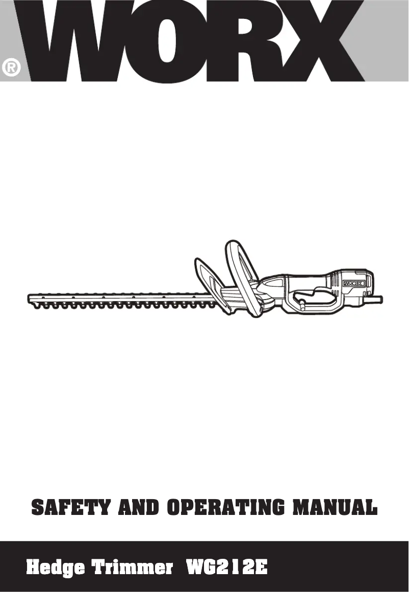 Page 1 of the manual User Manual Worx WG212E.1