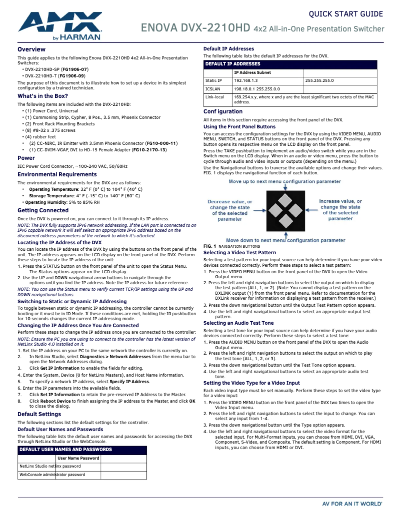 First page image of the manual for Enova DVX-2210HD