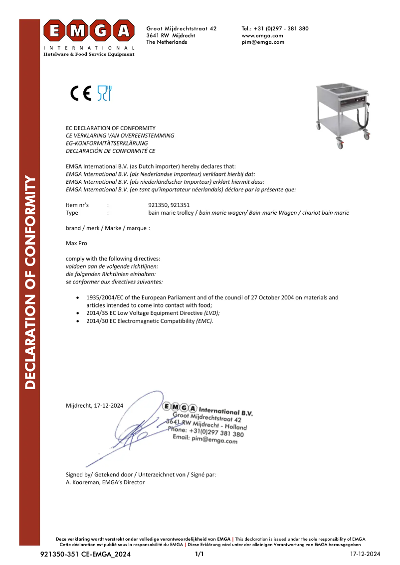 First page image of the manual for 921350