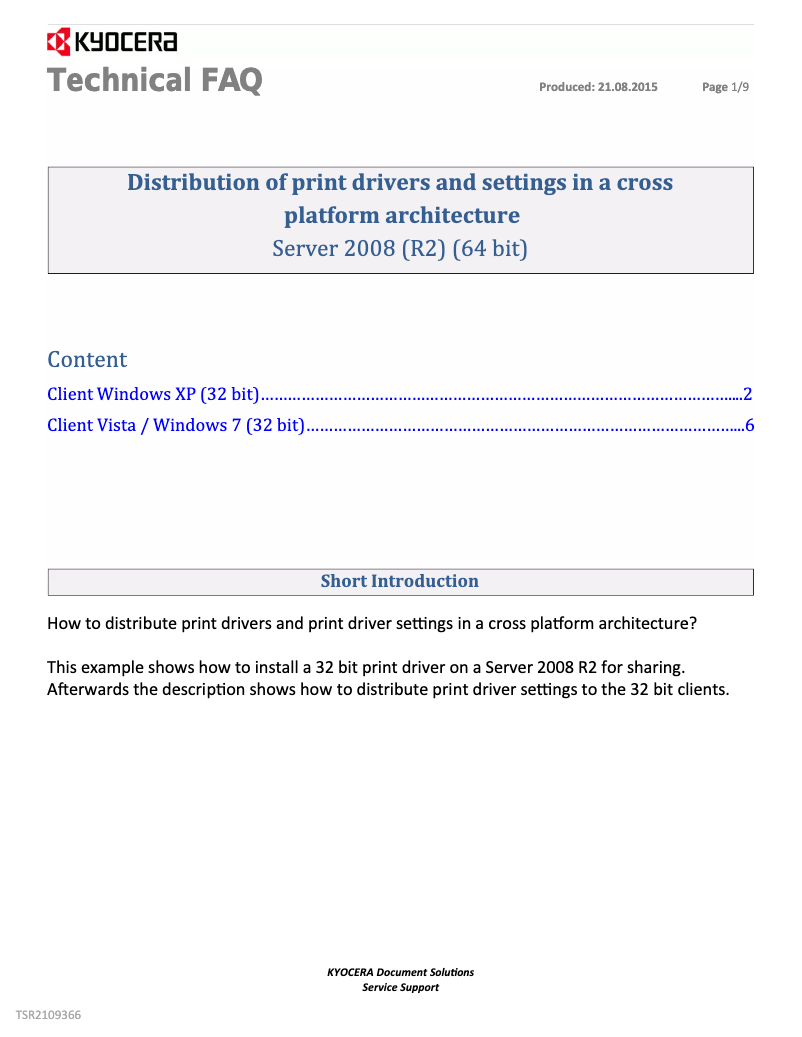 First page image of the manual for TASKalfa 356ci