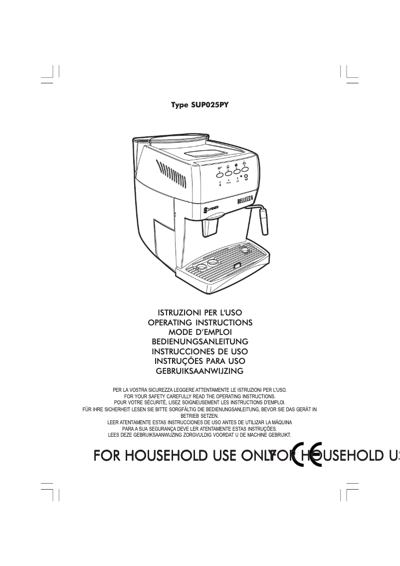 Page 1 of the manual User Manual Spidem Bellezza SUP025PY