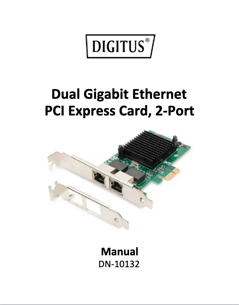 First page image of the manual for DN-10132