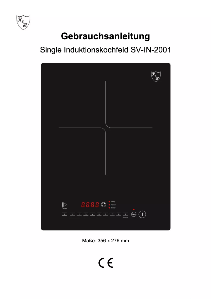 Page 1 of the manual User Manual K&H SV-IN-2001