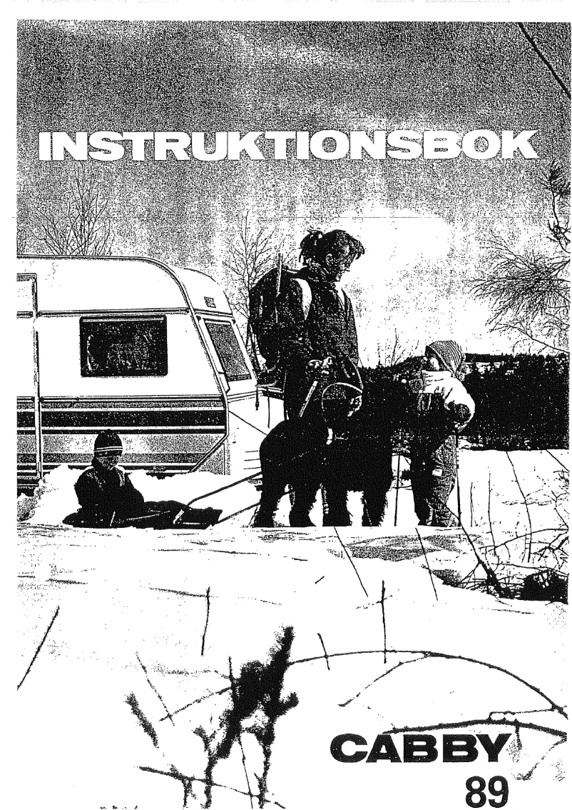 Page 1 of the manual User Manual Cabby 1989