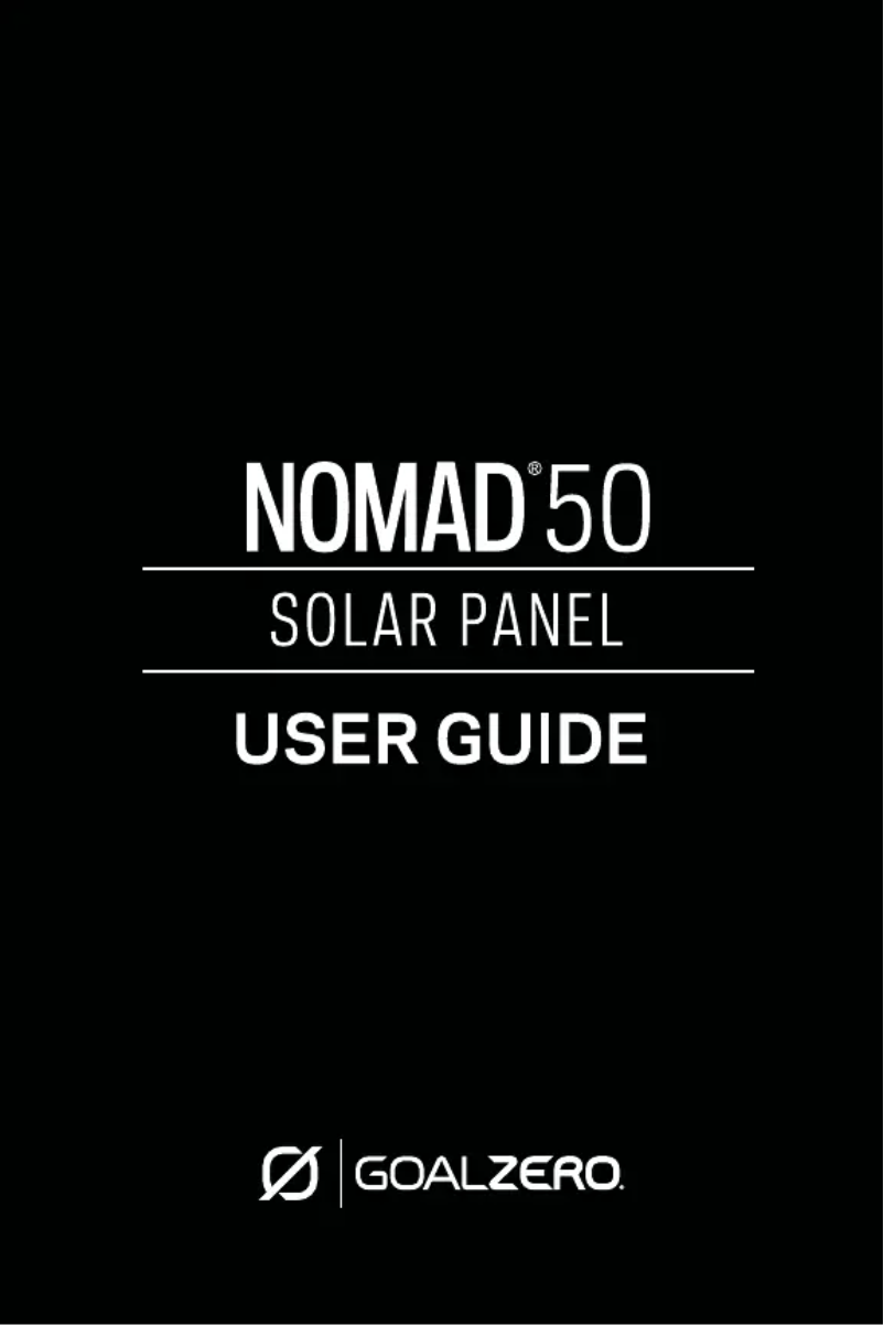 First page image of the manual for Nomad 50