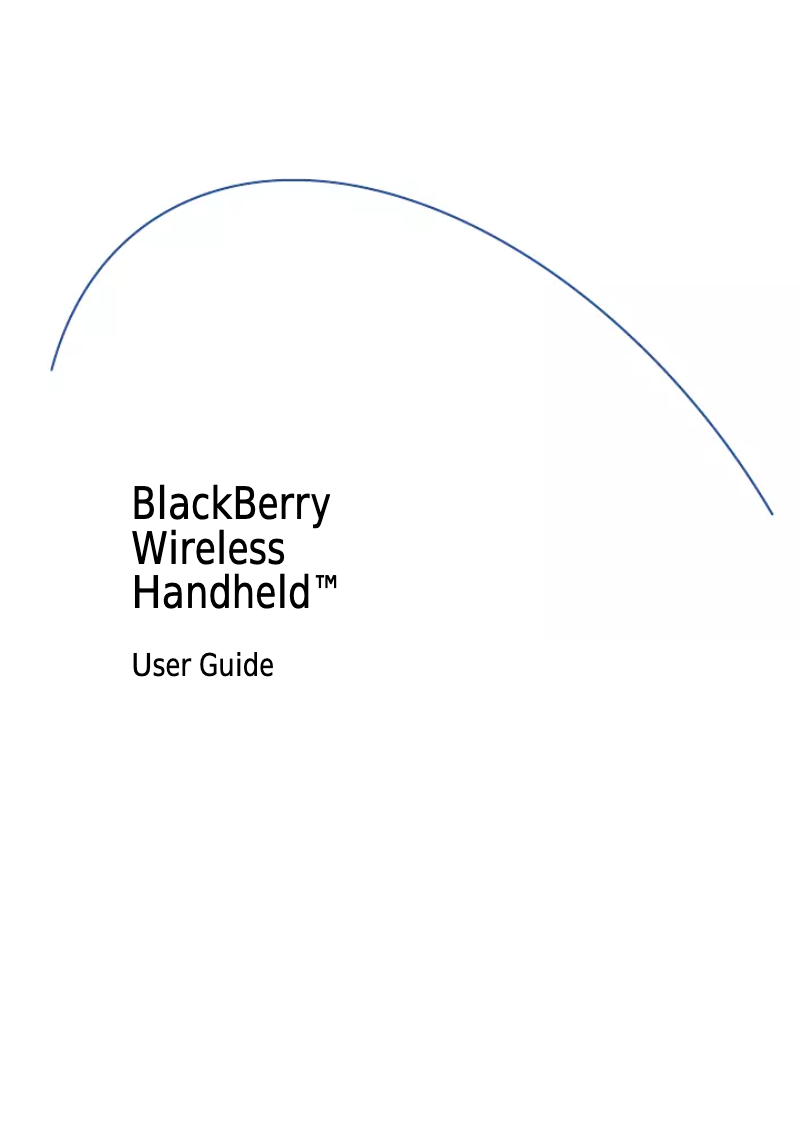 Page 1 de la notice Manuel utilisateur BlackBerry 5790