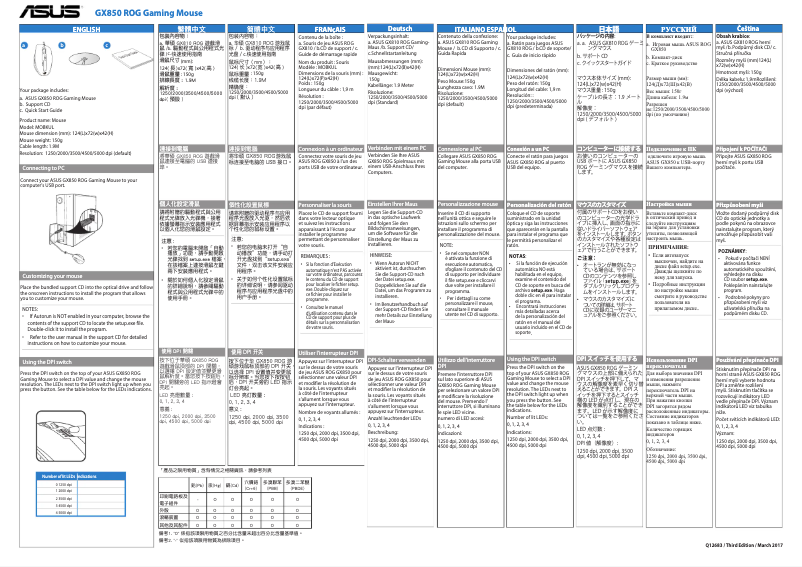 Page 1 of the manual User Manual Asus GX850