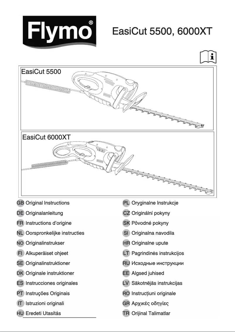 Page 1 de la notice Manuel utilisateur Flymo EasiCut 6000XT