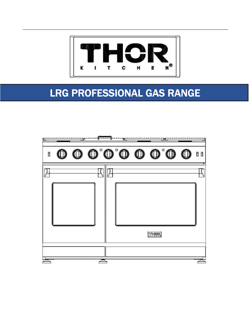 Page 1 of the manual User Manual Thor LRG3601U