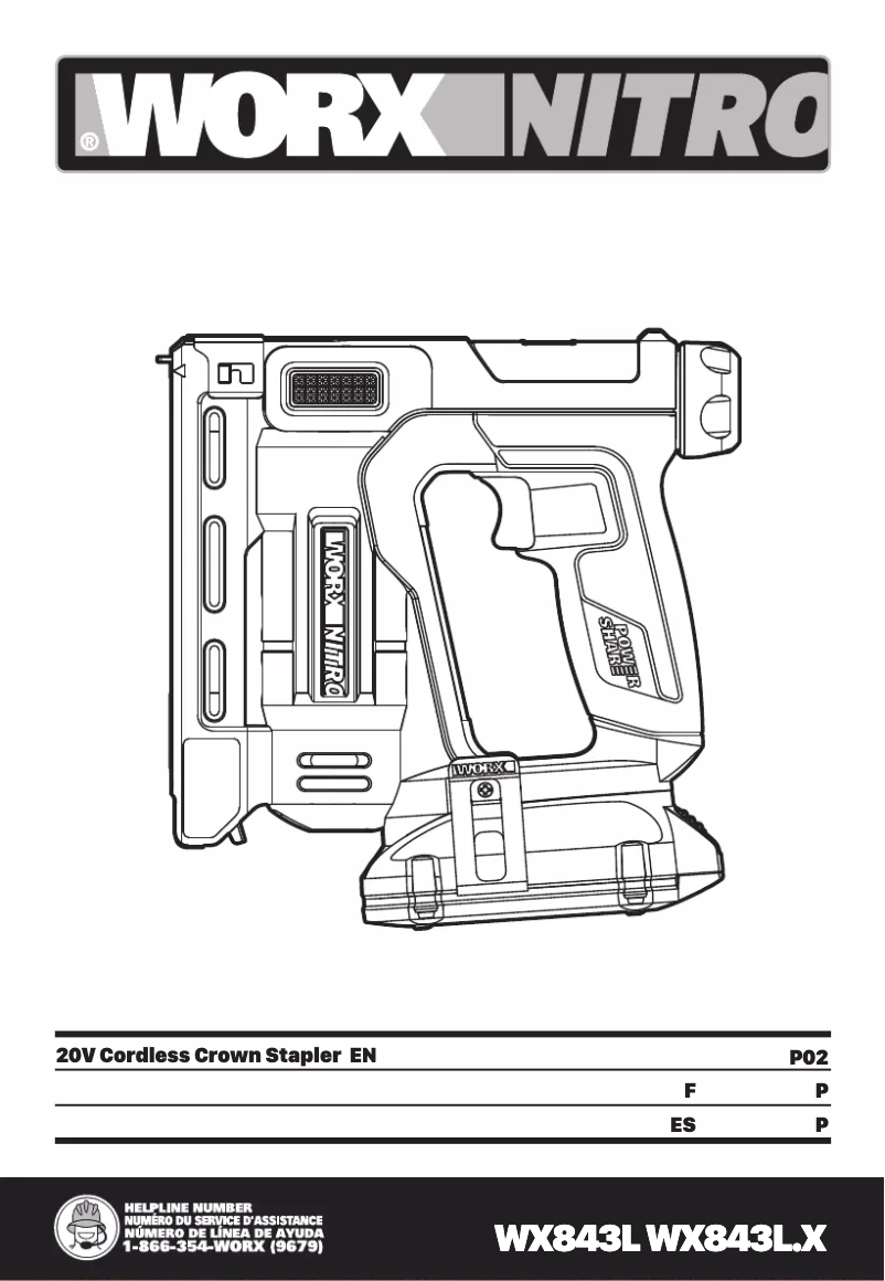 First page image of the manual for WX843L