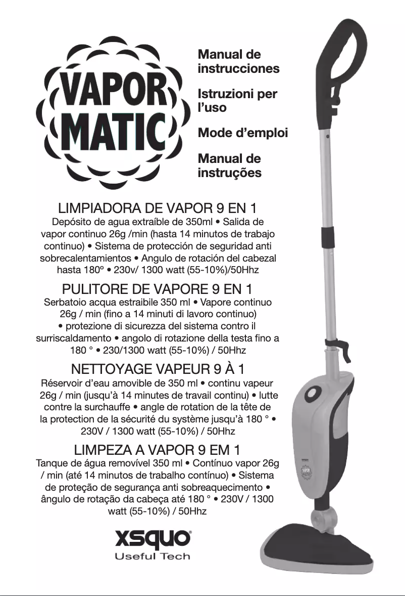 First page image of the manual for VaporMatic