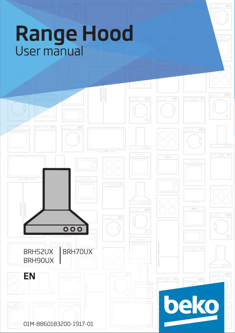 First page image of the manual for BRH90UX