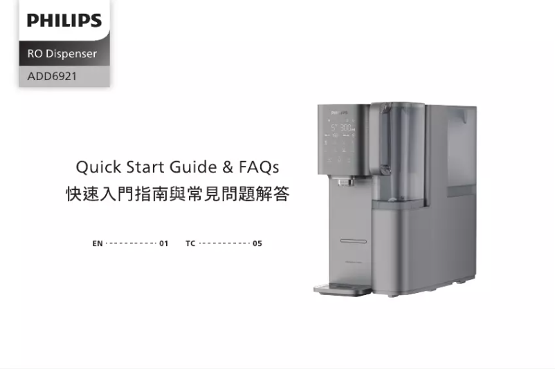 First page image of the manual for ADD6921