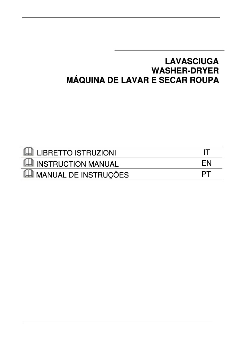 Page 1 of the manual Brochure Smeg LSF147E