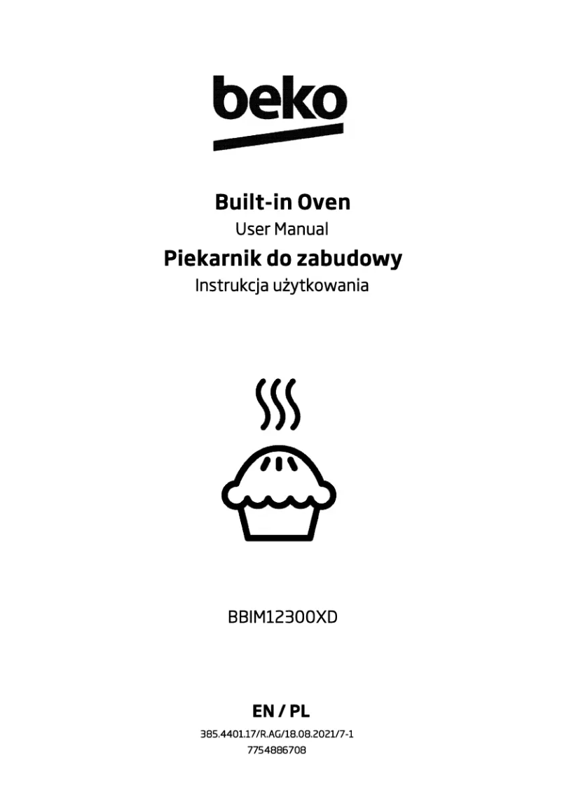 First page image of the manual for BBIM12300XD