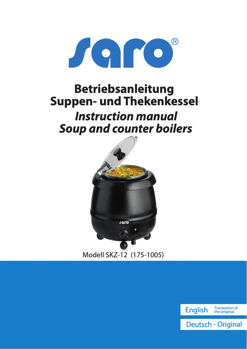 First page image of the manual for SKZ-12